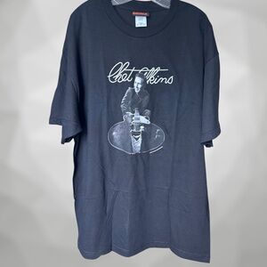 Authentic Gretsch Guitar Chet Atkins Graphic Black T-Shirt XL - Never worn